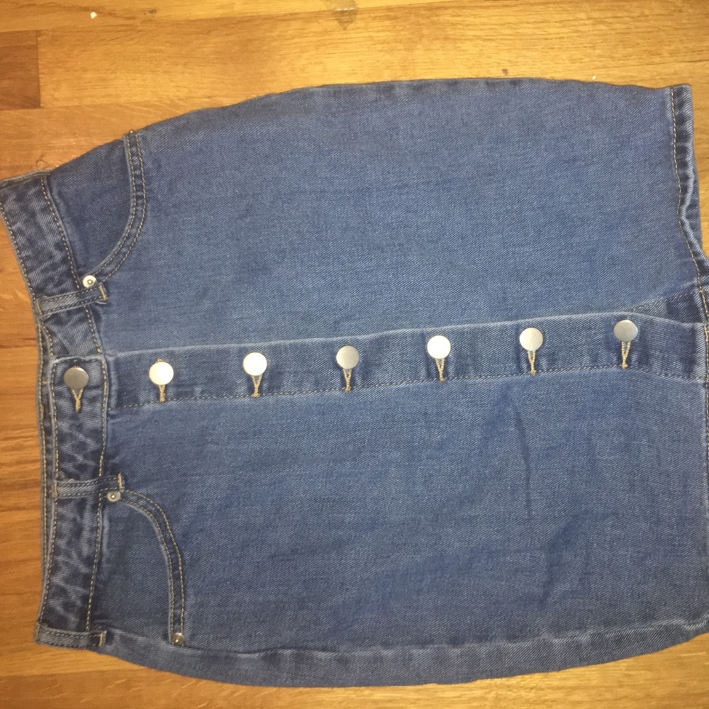 Button Down Jean Skirt AMAZING DENIM QUALITY⭐️⭐️⭐️